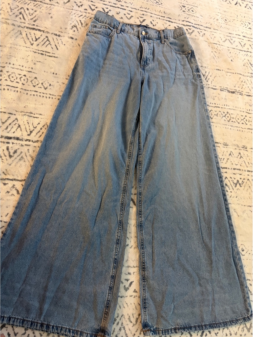 Scoop Wide Leg Light Blue Denim Jeans Size 2